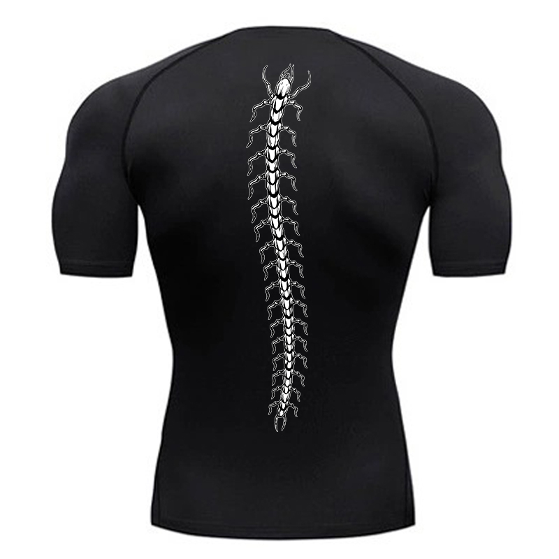 Rash Guard - Erkekler için grafik sıkıştırma gömlek spor