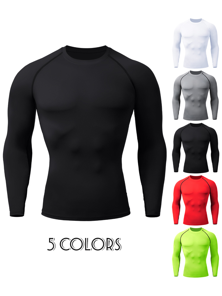 Rash Guard - Kompresyon tişörtleri erkek Rashguard hızlı kuruyan