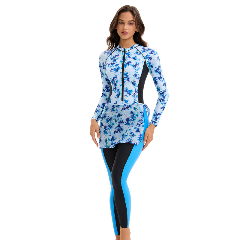 Rash Guard - Yeni Kadınlar Uzun Kollu Tesettür İki