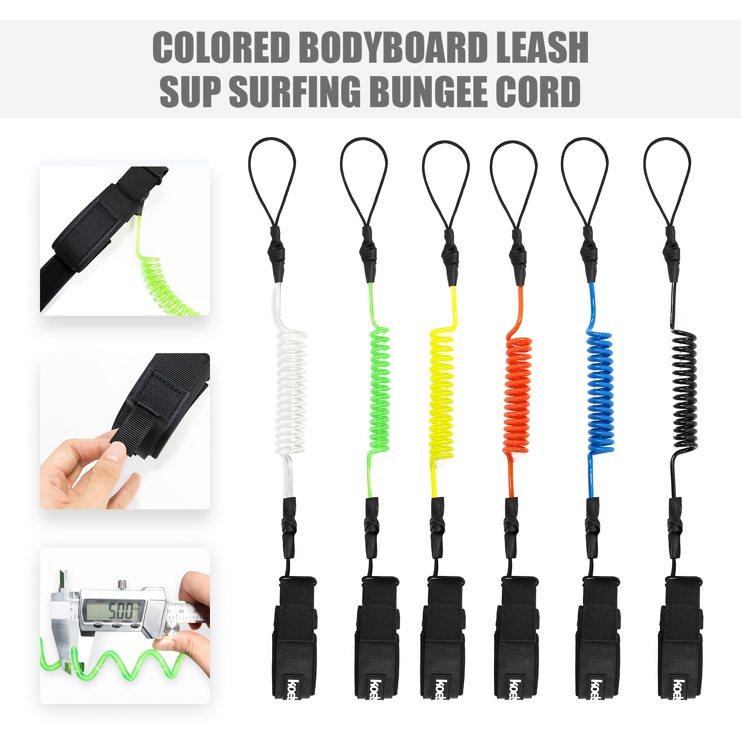 KOETSU Bodyboard Kayışı, 5mm T - Surfboard Leash incelemesi ve fiyatı