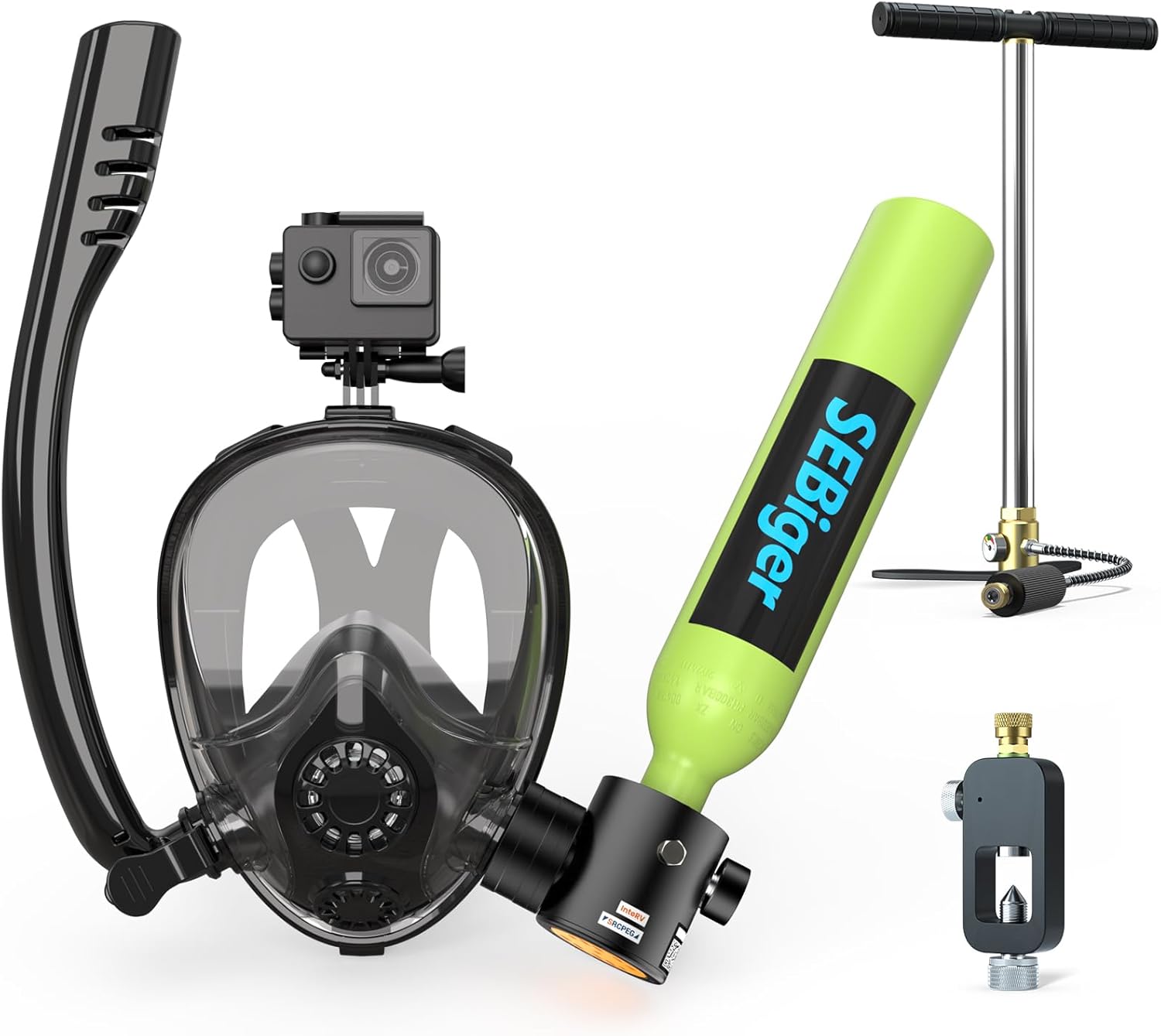 0,5L Mini Scuba Tüpü ve Tam Yü - Snorkel Set incelemesi ve fiyatı